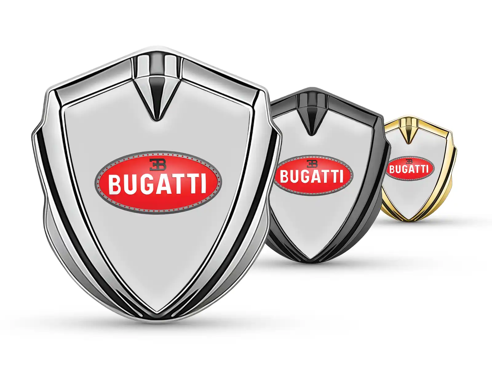 Bugatti Badge Logo Auto High End Disegno Max Inox